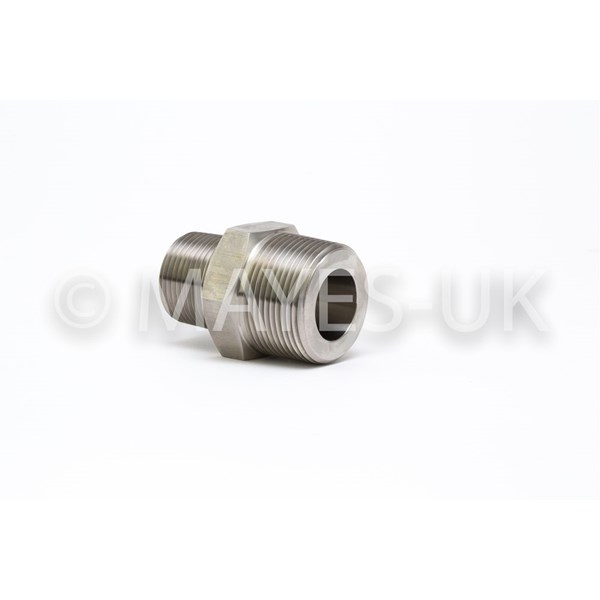 1"x 1/2" 3000 (3M) NPT        
Reducing Hex Nipple
A182 316/316L Stainless Steel
Dimensions to BS 3799