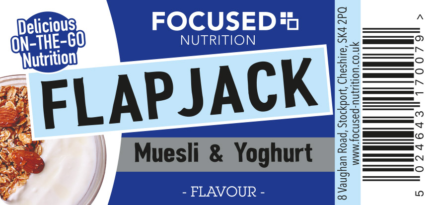 Muesli & Yoghurt Flapjack For UK Distributors