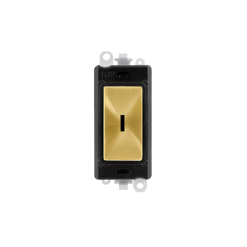 Click 20AX Satin Brass 20AX Intermediate Keyswitch Module Insert Black