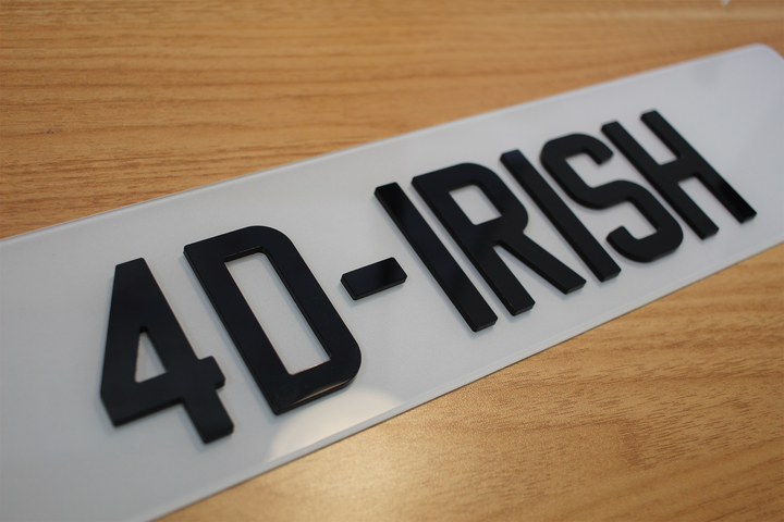 Standard Irish 4D 3mm for Car/Motorcycle Dealerships