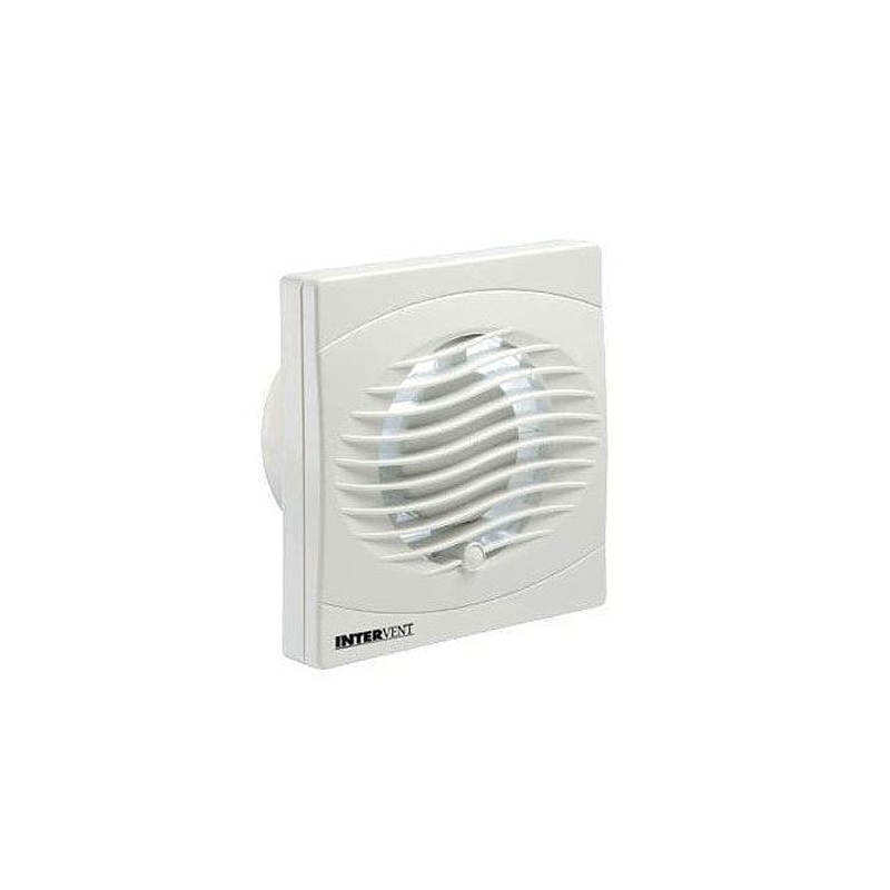 Manrose Intervent 100mm 4 Square Extractor Fan Timer"