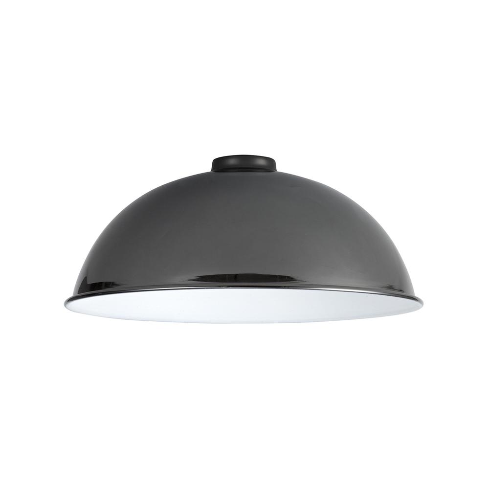 Luxuria Glorelle Dome 35cm Lampshade Black Chrome