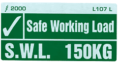 L107 L - Safe Working Load 150Kg
[L107L]