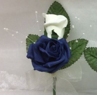 Artificial Silk Chloe Corsage With Pearl Spray