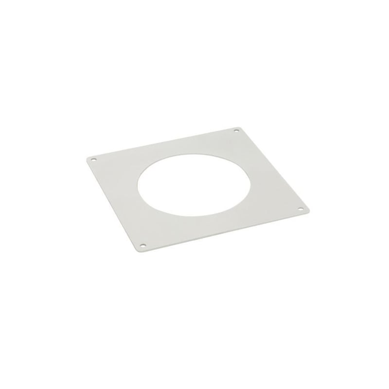 Manrose 150mm Round Ducting Pipe Wall Plate White