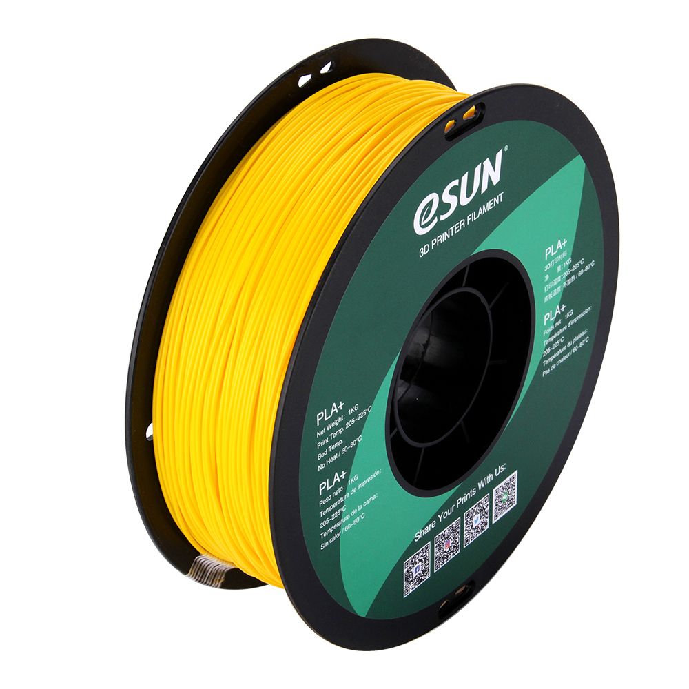 eSUN PLA+ Yellow 1.75mm 1Kg 3D Printing filament