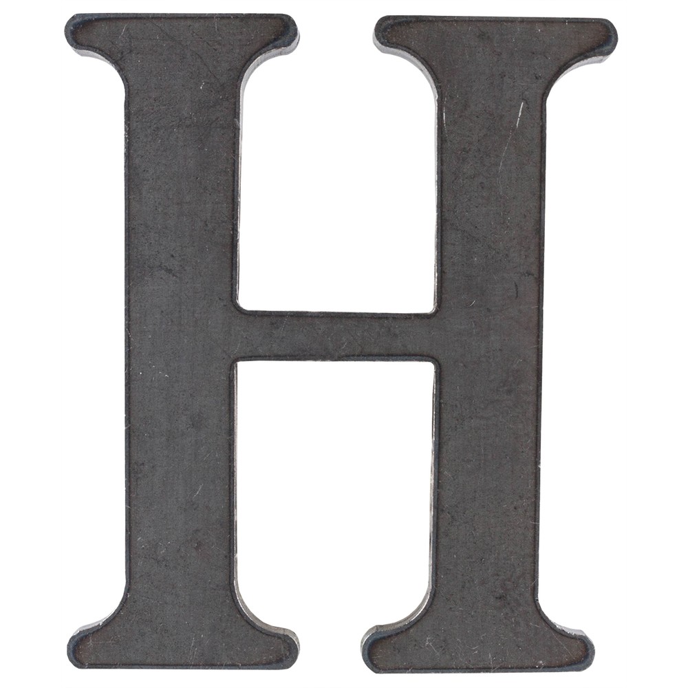 50mm High 3mm Thick Mild Steel Profiled Letter H
