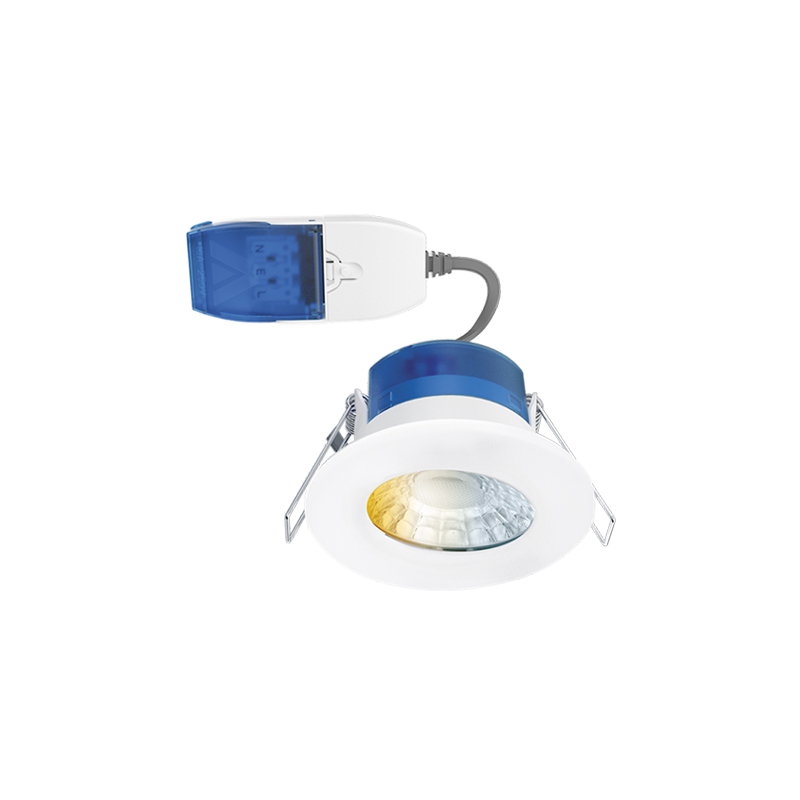 Aurora R6 High CRI Fire Rated CCT Switchable LED Downlight White