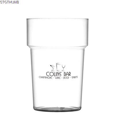 REUSABLE PLASTIC TUMBLER 568ML-20OZ-PINT - POLYSTYRENE.