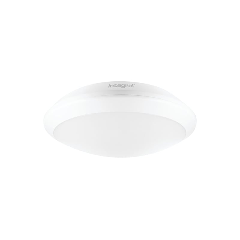 Integral IP66 24W 4000K Tough Shell LED Bulkhead Matt White