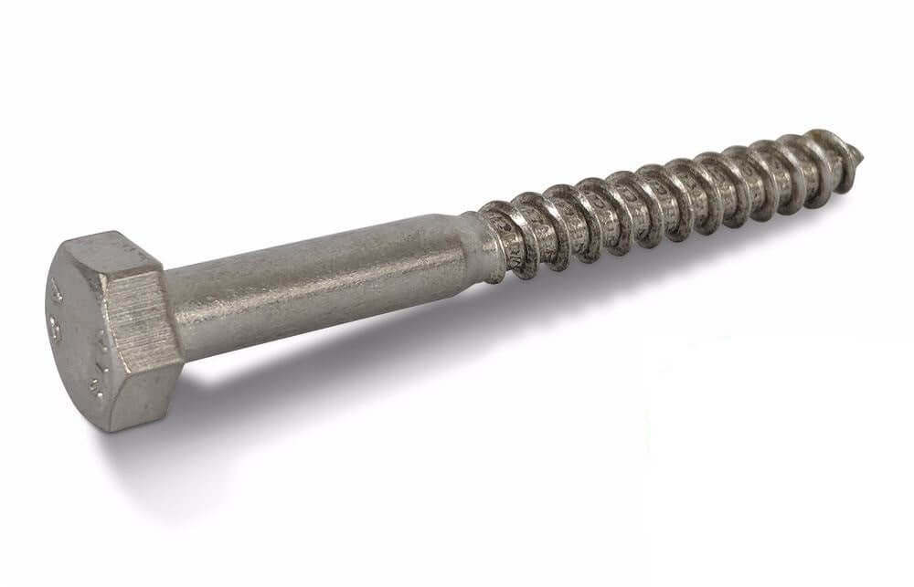 M10x300mm A2 Stainless Hex Head Coach Screws