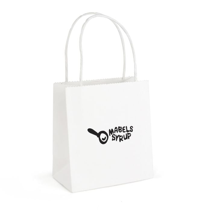 Small Paper Bag With Matching Twisted Paper Handles