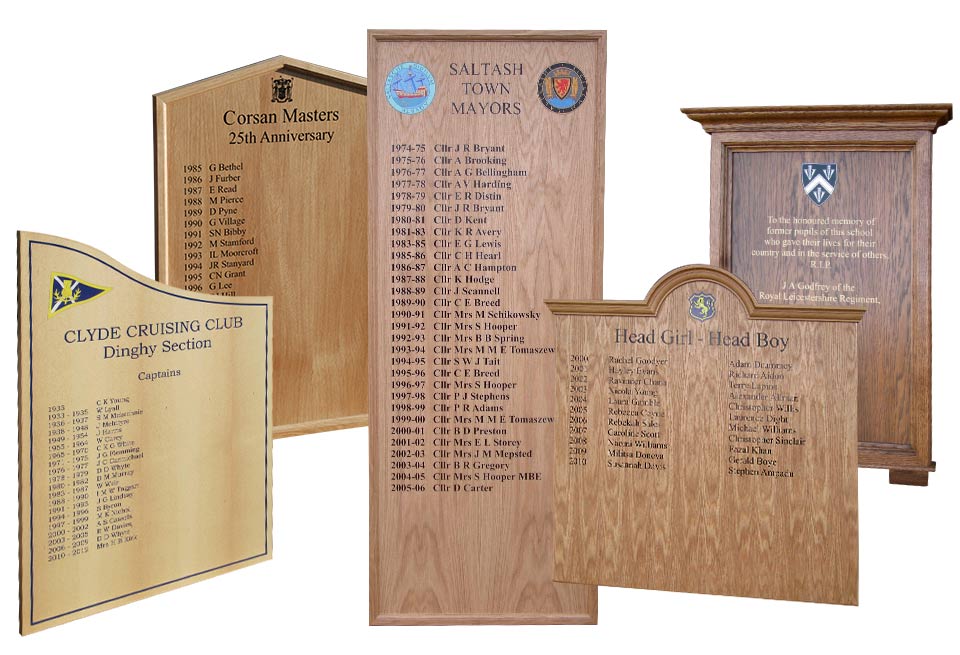 Traditional Timber Honours Boards For Schools