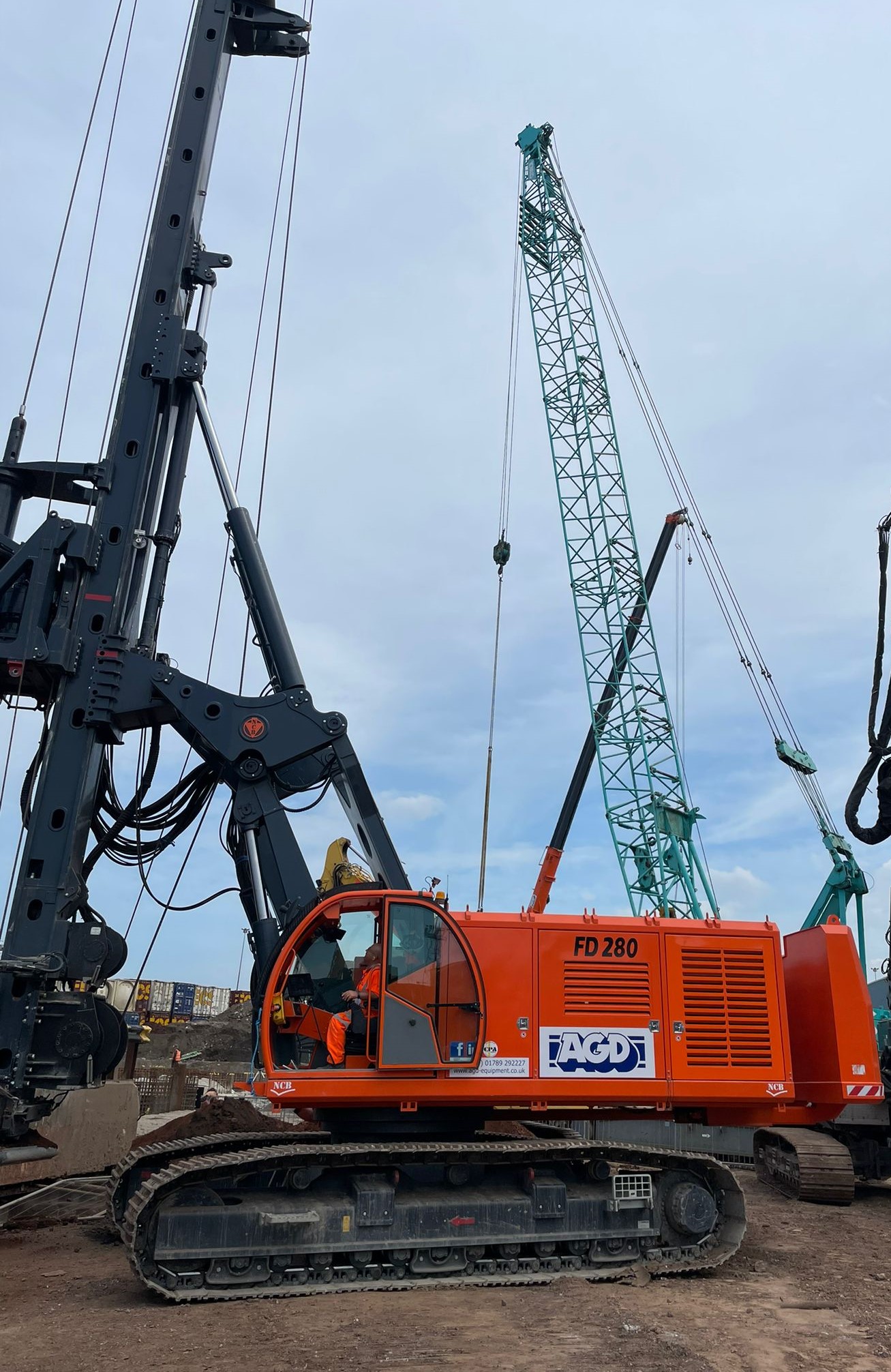 Tier 5 Engine Rotary Piling Rig Rental