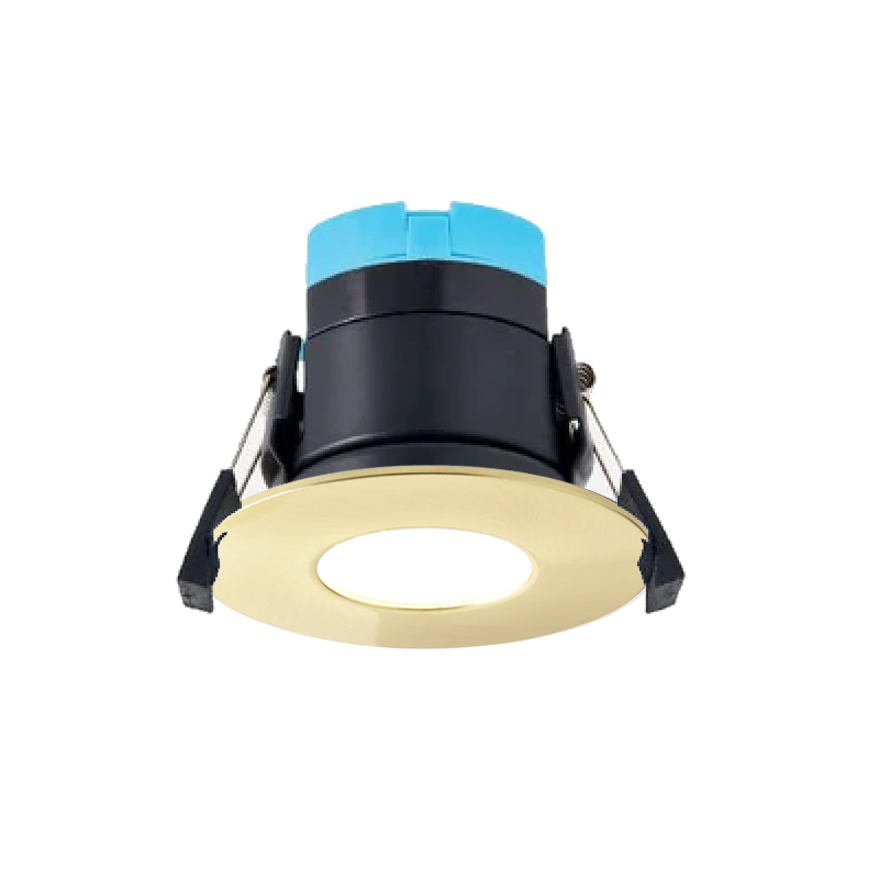 Forum Rhom IP65 CCT Fire Rated Downlight Satin Brass