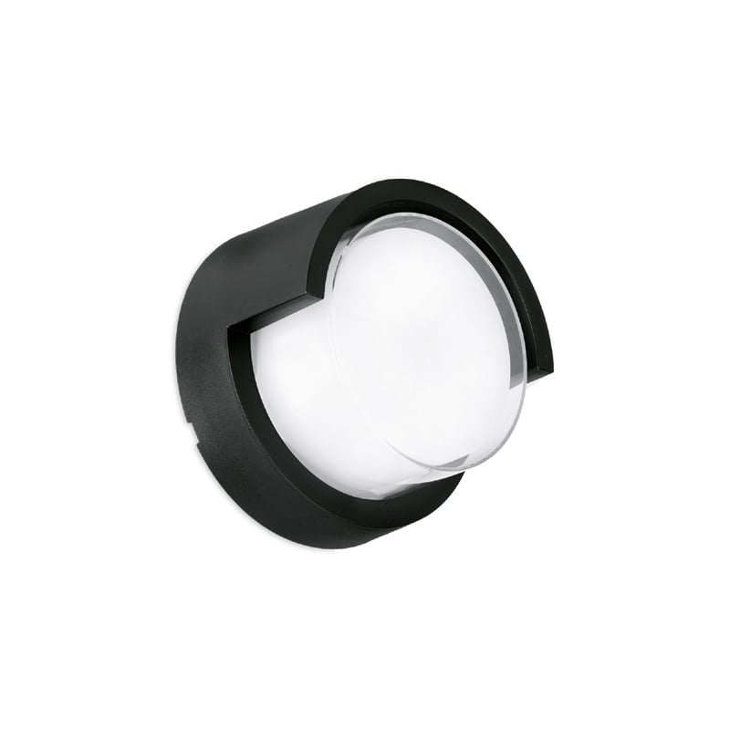 Aurora Enlite 10W CCT Switchable Round Cowl LED Bulkhead Black