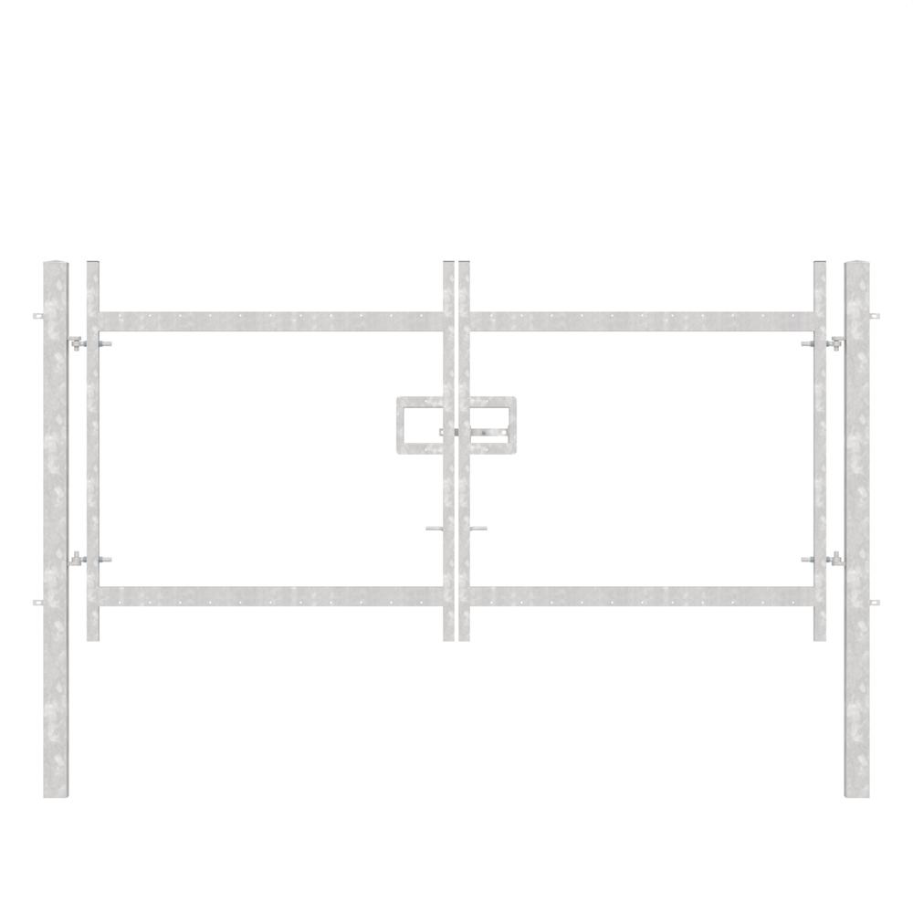 Double Leaf Gate Frame -  2.0m x 4mComes with posts, slide latch & hinges