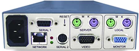 Xceedium ( special Price ONLY $ 1749.00 ) XIO-NET-KVM1 1 x IP , 1 Local user to 1 path output to KVM Converter, plus 2 x Serial Ports from Multiple browser KVM access over IP