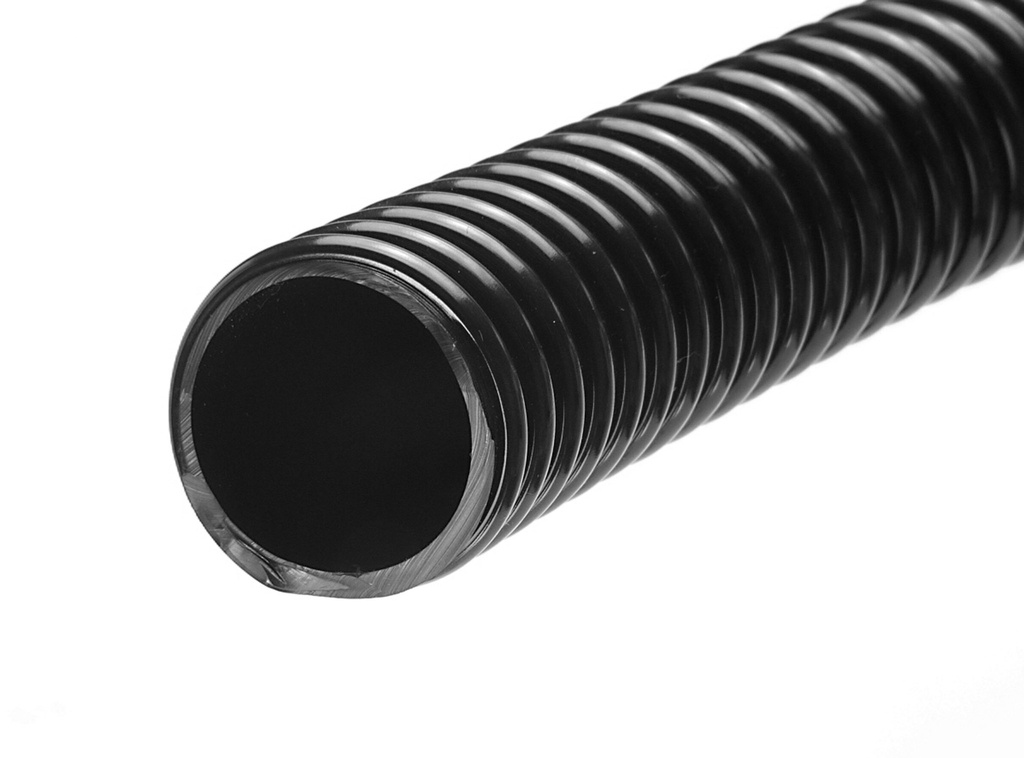 Black Light Duty PVC Suction Delivery Hose - 25mm ID x 32mm OD
