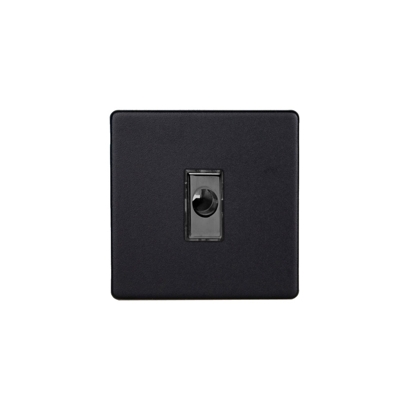 Varilight Urban 16A Flex Outlet Plate Matt Black Screw Less Plate