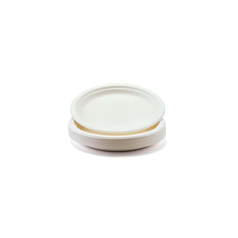 Paper Dinner Plate Compostable Superior Quality - PP9 cased 500 For Catering Hospital