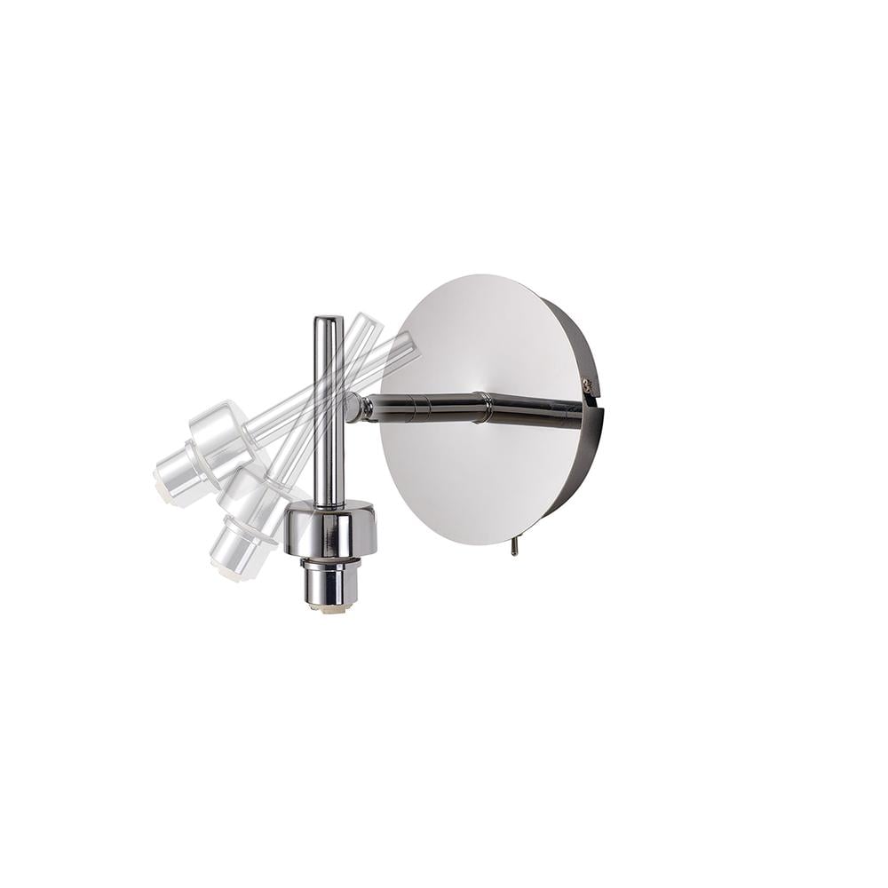 Luxuria Apex Polished Chrome 1 Light Adjustable G9 Switched Wall Light (Up To 200g & 150mm Height)