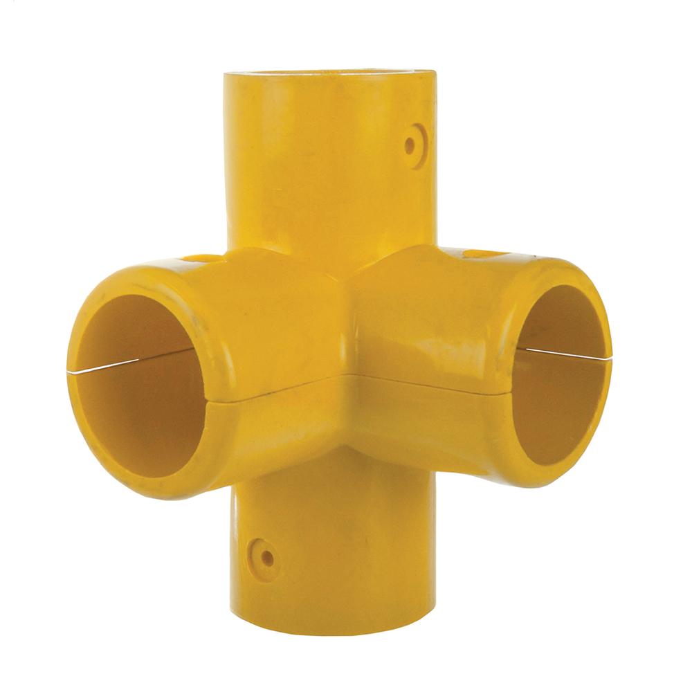 Mid Rail CornerYellow GRP - To suit 50mm O/D Tube