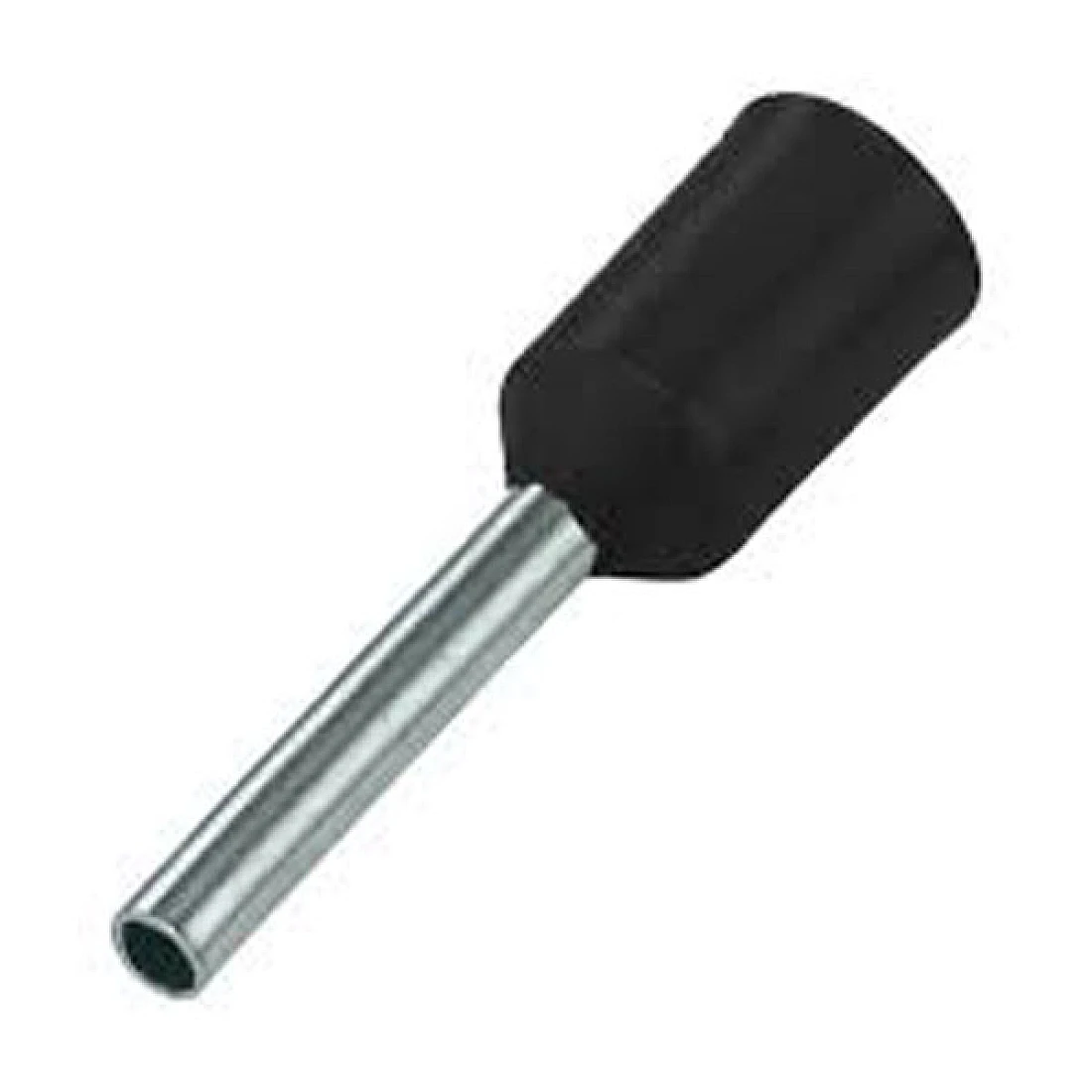 BOOTLACE FERRULE 1.5MM BLACK 8MM LONG (PACK OF 100)