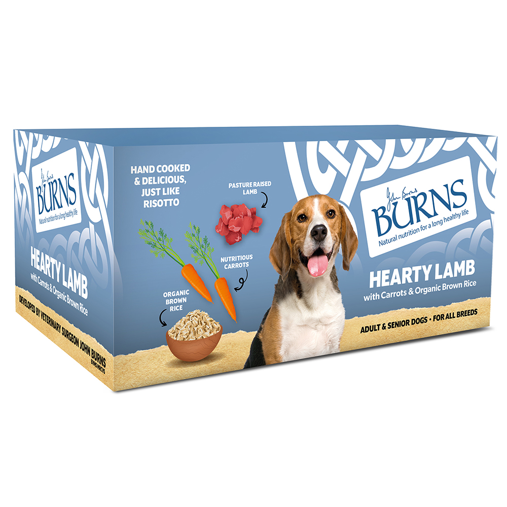 Stockists of Burns Wet Food-Hearty Lamb with Carrots & Brown Rice UK