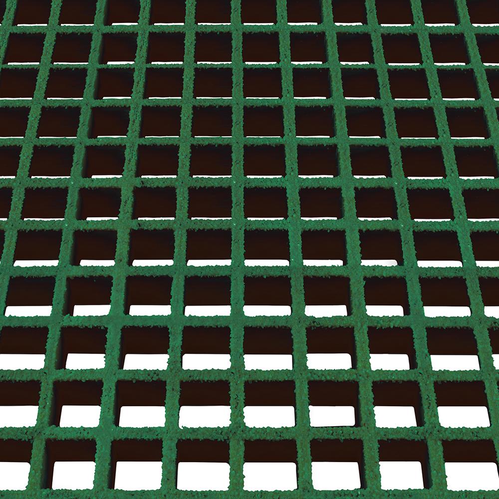 GRP 38 Sq x 38mm Deep - Green 2m x 1mMoulded GRP Grating (996 x 1985mm)