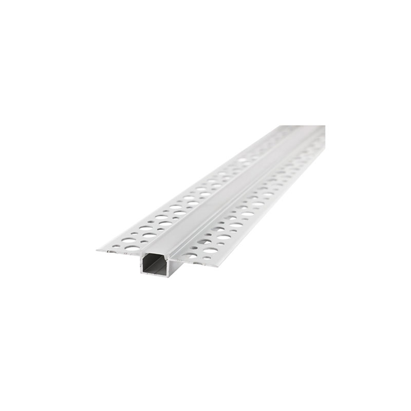 Integral Narrow Recessed Frosted Diffuser Profile Aluminium Rail 1 Metre