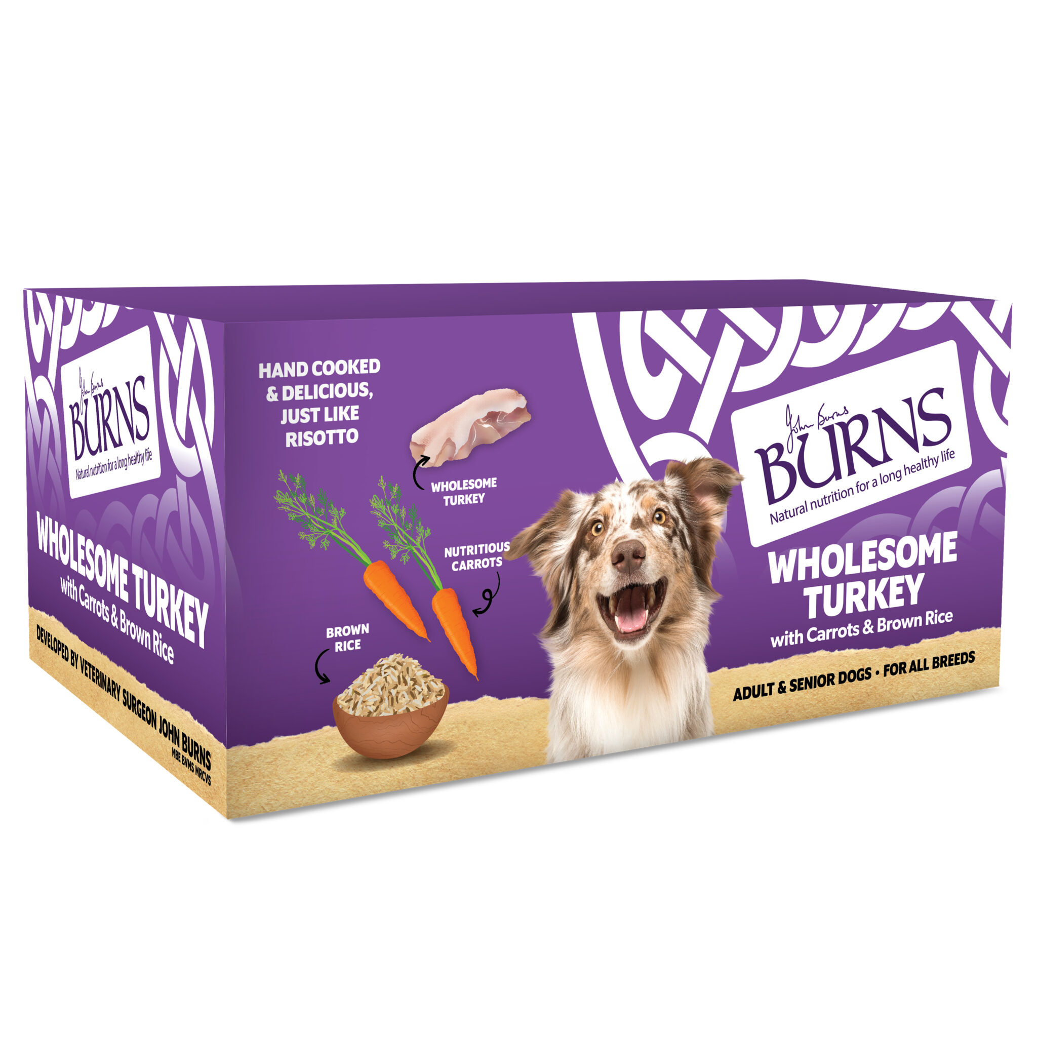 UK Suppliers of Burns Wet Food-Wholesome Turkey with Carrots & Brown Rice