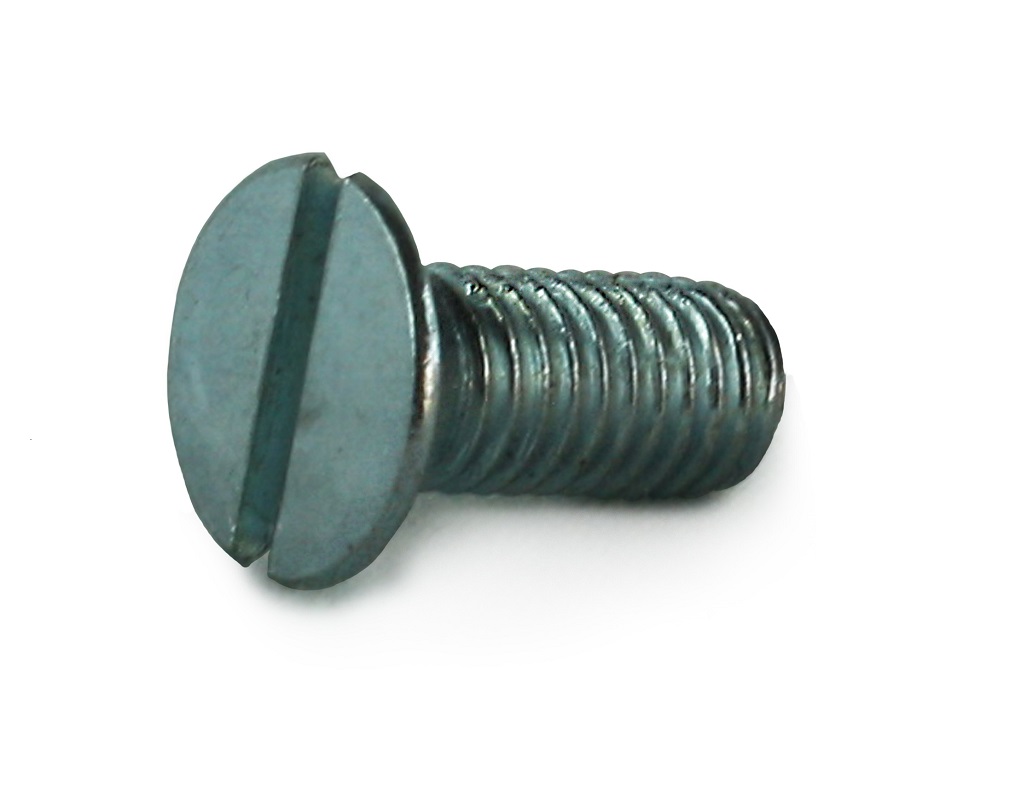 M8x60 Slot Countersunk Machine Screw BZP