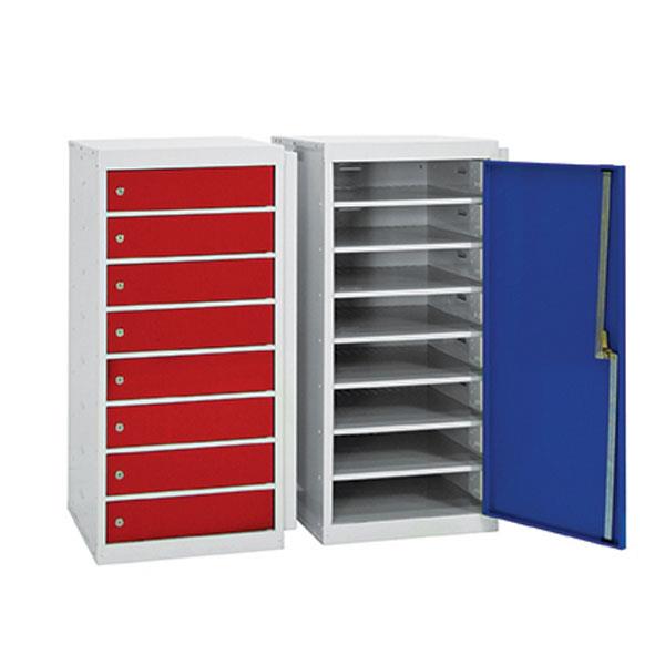 Low Height Charging Laptop Lockers 1000mm For Police Stations