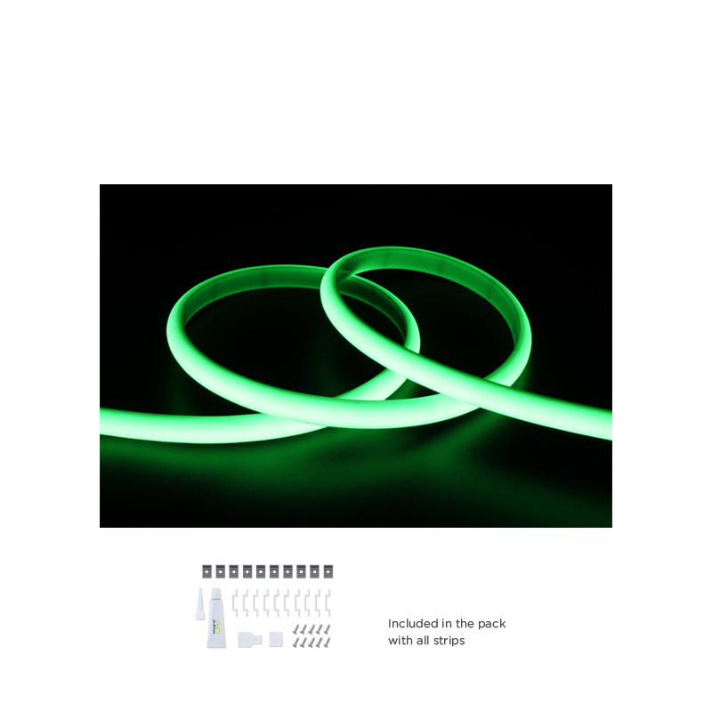 Integral Spotless Neon Flex 5 Metre LED Strip Green 18W Per Metre