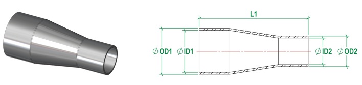 Concentric Reducer, Weld Ended (2016 Onwards)