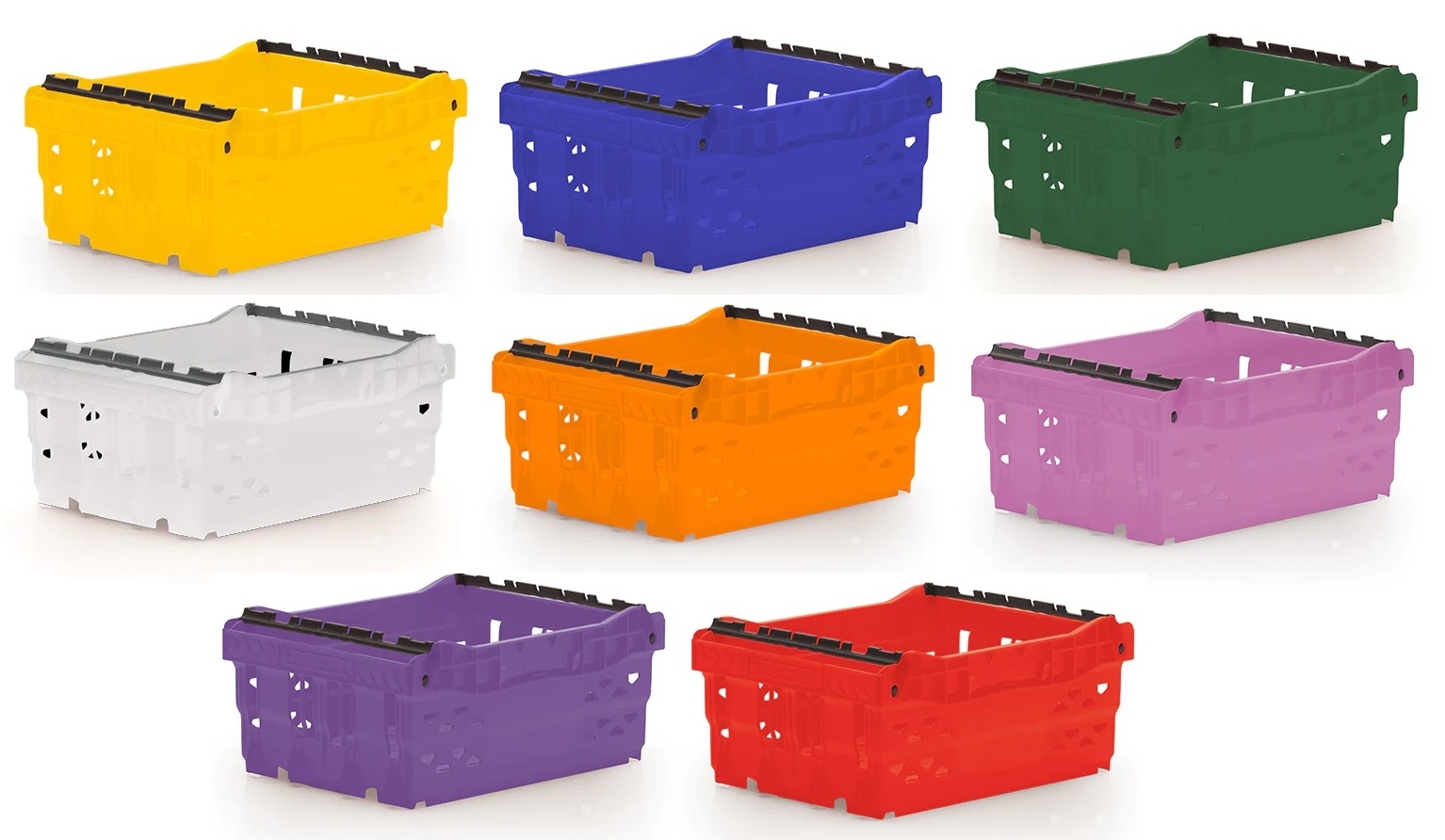 15 Litre Foodgrade Heavy Duty Stack/Nest Swingbar Container