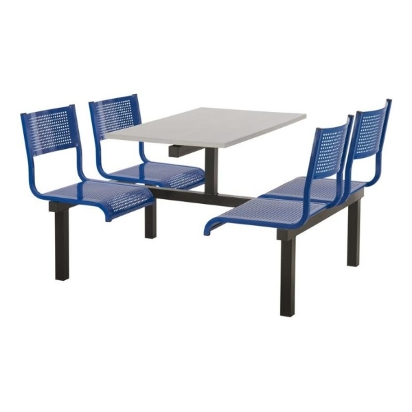 CU93 - 4-Seater Barrett Canteen Unit - 2 Way Access, Blue, Grey