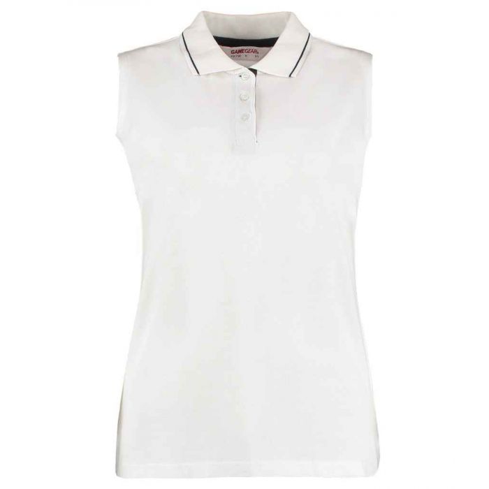 Kustom Kit Ladies Proactive Sleeveless Cotton Piqu� Polo Shirt