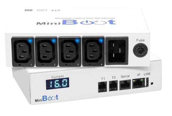 AH-MiniBoot-4C13-16A-F - Austin Hughes MiniBoot, Remote Power PDU, C13 x 4 Outlets, C20 x 1 Inlet, 230V (Mini PDU)