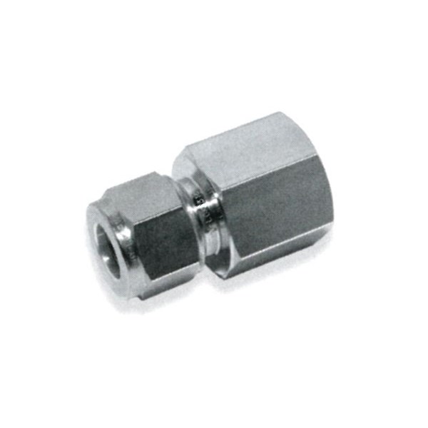 12mm OD Hy-Lok x 1/4" NPT Female Connector 316 Stainless Steel