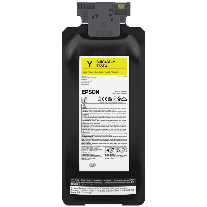 Epson ColorWorks C8000e Ink Cartridge Yellow - SJIC48P-Y