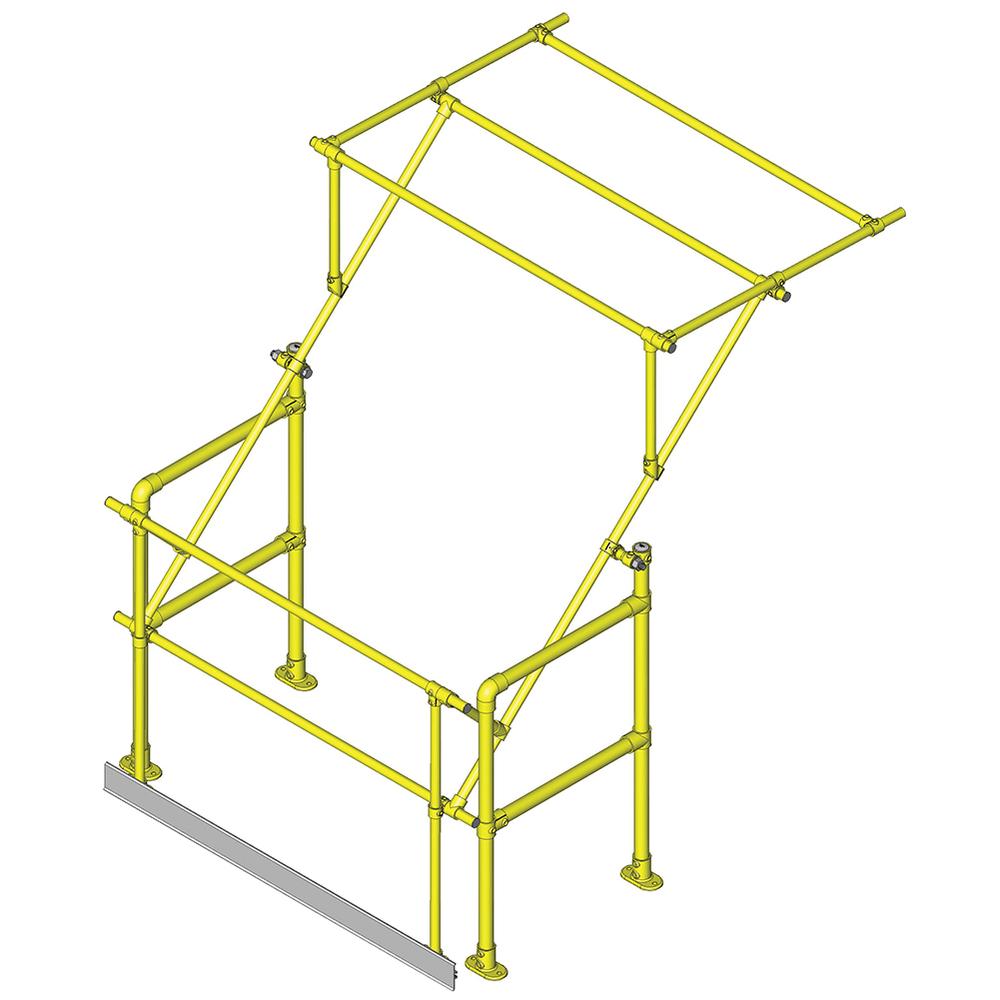 Narrow Frame Pallet GateGalvanised and Powder Coated Yellow