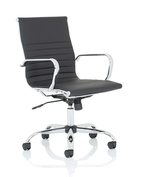 Providers Of Nola Medium Back Modern Office Chair - Black or White Option Huddersfield