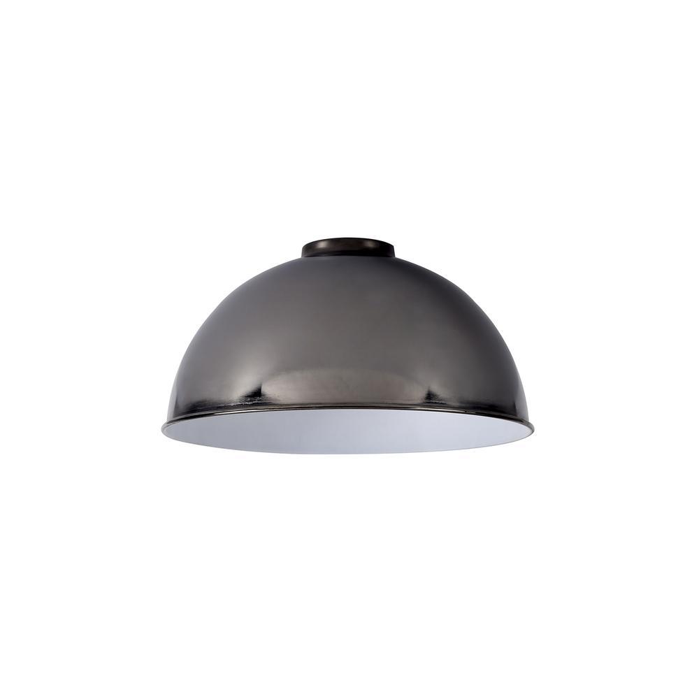 Luxuria Glorelle Dome 25cm Lampshade Black Chrome