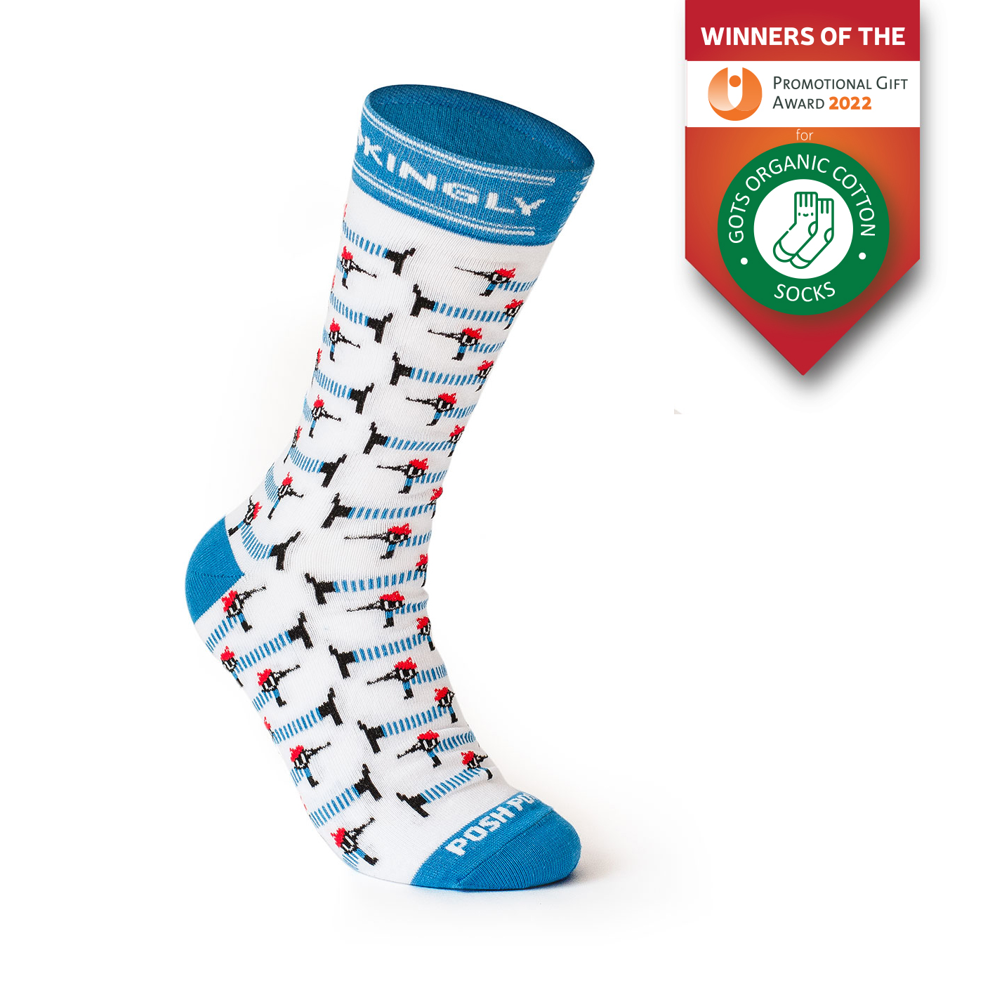 Kingly's 3 Best-Selling Crew Socks rated by BCome's Sustainability Platform