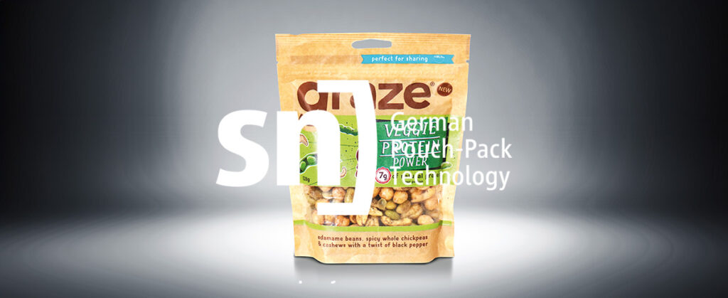 Penn Packaging &gt; SN: Pouch project example: Snacks in stand-up pouches with zipper