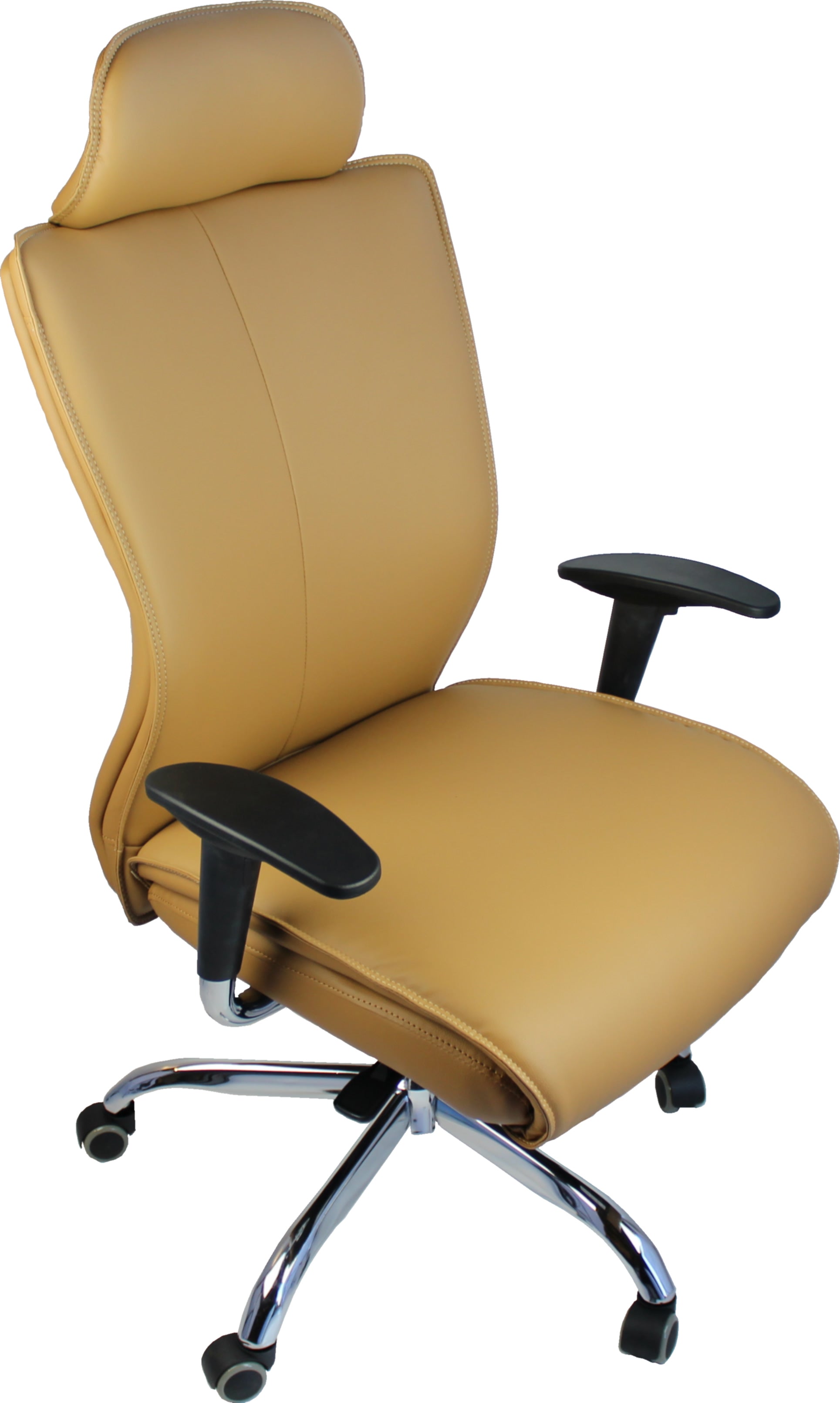 Executive Beige Leather Office Chair - HB-020-BGE Near Me