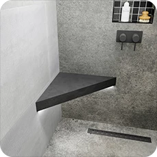 Marmox Multiboard Tileable Corner Shelves For Bathrooms