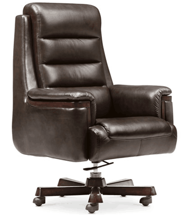 Providers Of Luxury Leather Executive Office Chair with Padded Arm - F8ZA